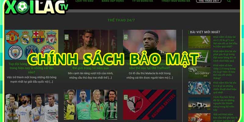 CHÍNH SÁCH BẢO MẬT 3 Trường hợp kênh live bóng đá chia sẻ thông tin người dùng cho bên thứ ba